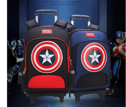 School Rolling backpacks for boys Travel bags for kid Boy's School wheeled backpack wheeled bag for School Trolley bag On wheels