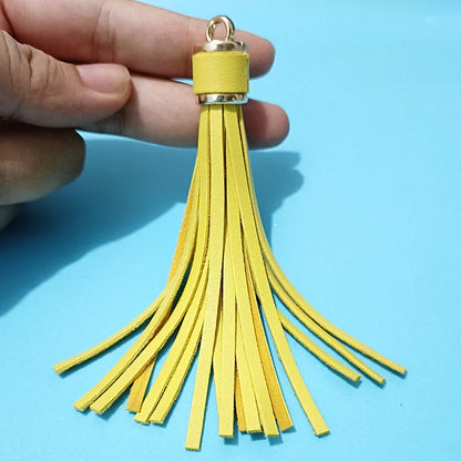 Length 10 cm Leather Tassel Artificial Leather Fringe for Festival Hangings Lantern Bag Bracelet Accessaries