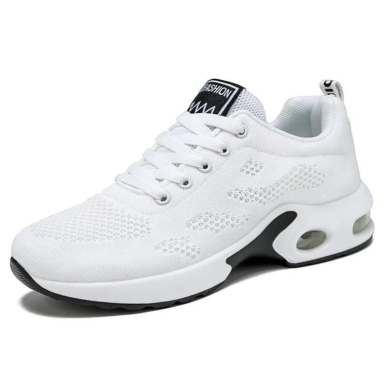 Ladies Casual Running Sneakers New Spring Autumn Fashion Shoes Stock Breathable Lace-Up Sports Shoes for Women