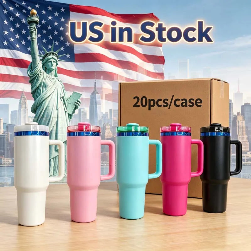 Us in Stock 40 OZ Easy Clean Insulated Cup 40 OZ Insulated Travel Mug for Home Office Outdoor Daily Use