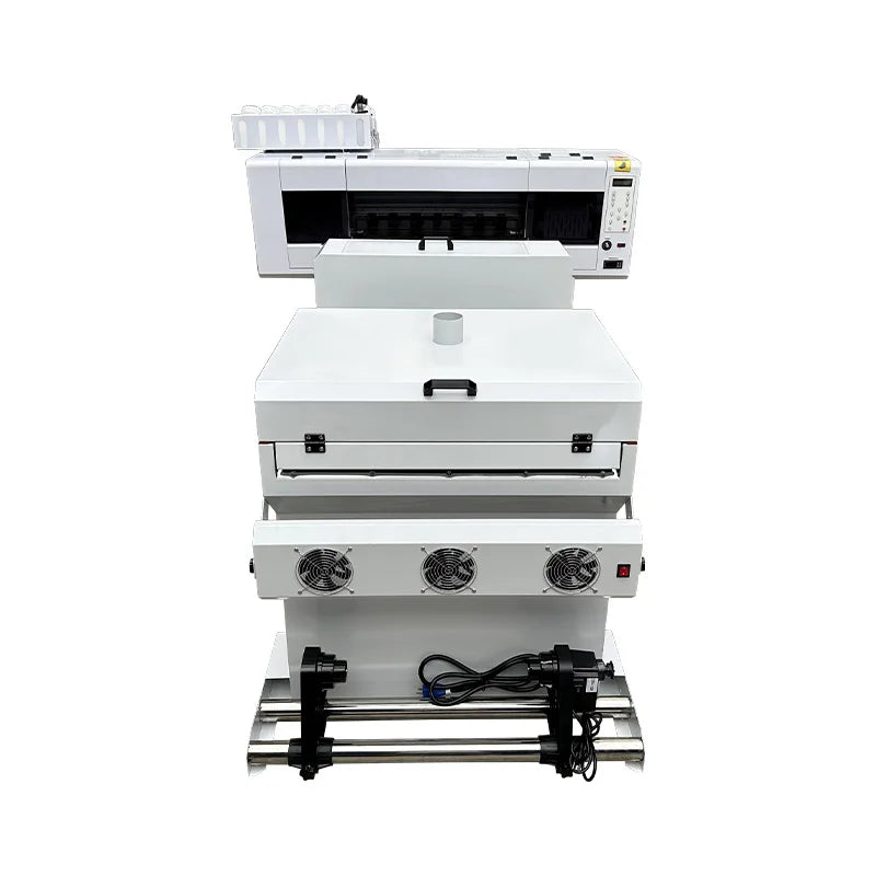 High Speed 60CM A1 DTF Printer 2 Heads XP600 I3200 Print Head A1 60CM Print Width DTF Printer With Powder Shaker Dryer Oven