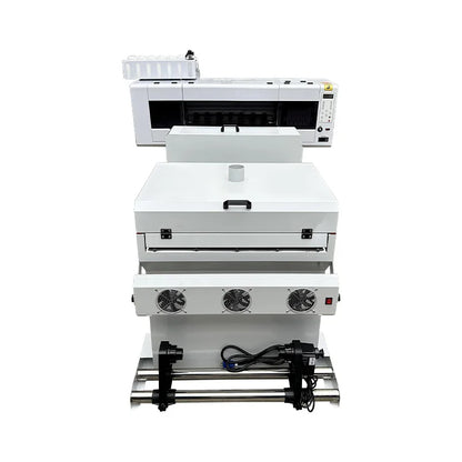 High Speed 60CM A1 DTF Printer 2 Heads XP600 I3200 Print Head A1 60CM Print Width DTF Printer With Powder Shaker Dryer Oven