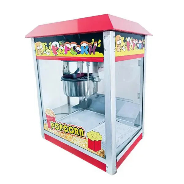 Popcorn Maker Machine1400W Hot Air Popcorn Maker Machine Commercial Popcorn Making Machine Deck Thermal Insulation System
