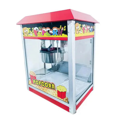 Popcorn Maker Machine1400W Hot Air Popcorn Maker Machine Commercial Popcorn Making Machine Deck Thermal Insulation System