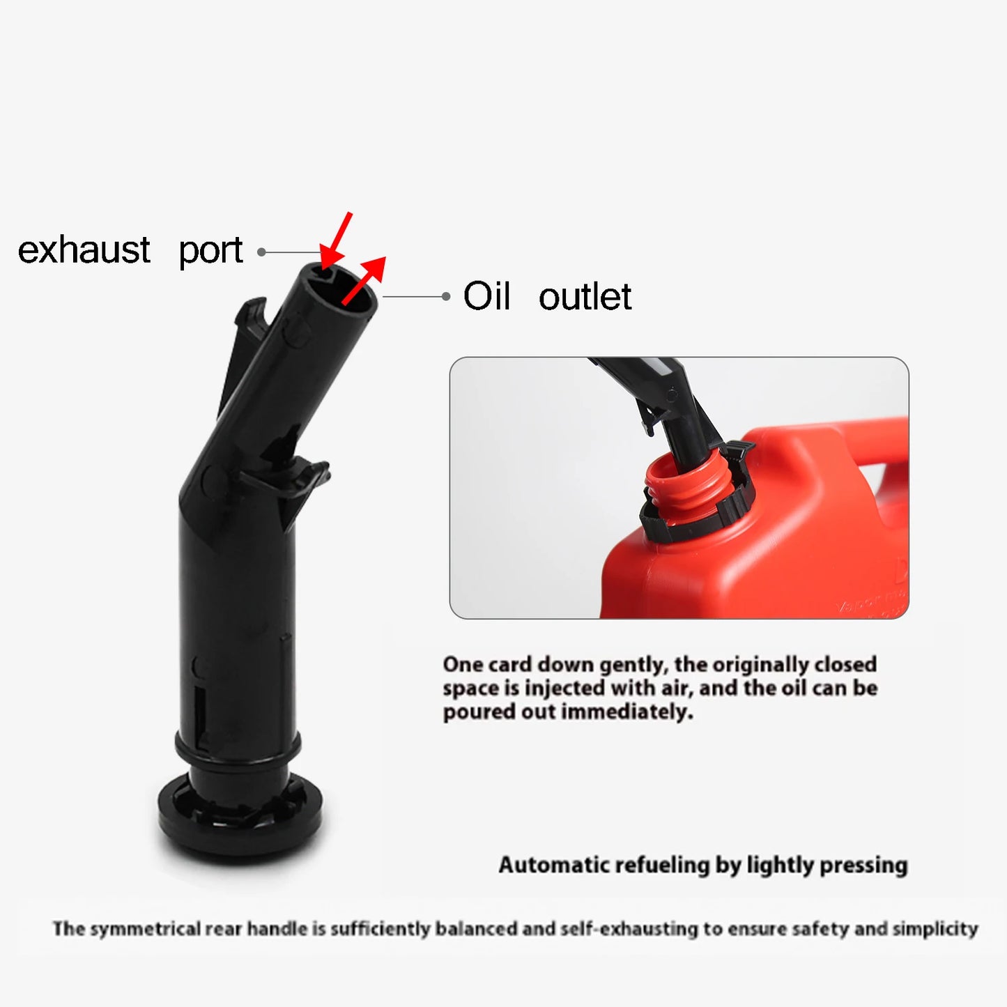 Hot Sales 20L Portable Outdoor Fuel Tank Car Pickup Camping Motorcycle Use Exterior Gasoline Jerry Can Accessory for Tacoma