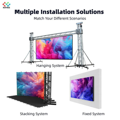 Raybo High Definition LED Video Wall Screen P3.91 P4.81 LED Display Screen Outdoor for Event Stage Background LED Display Screen