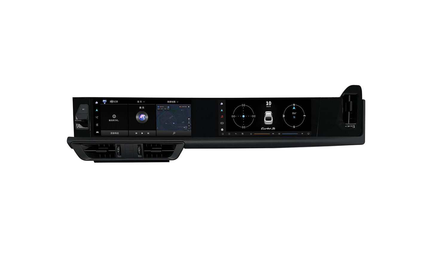 Dual 12.3 Inch Car Dvd Player Android Radio Touch Screen Gps Navigation Carplay for Porsche Cayenne 2018-2023