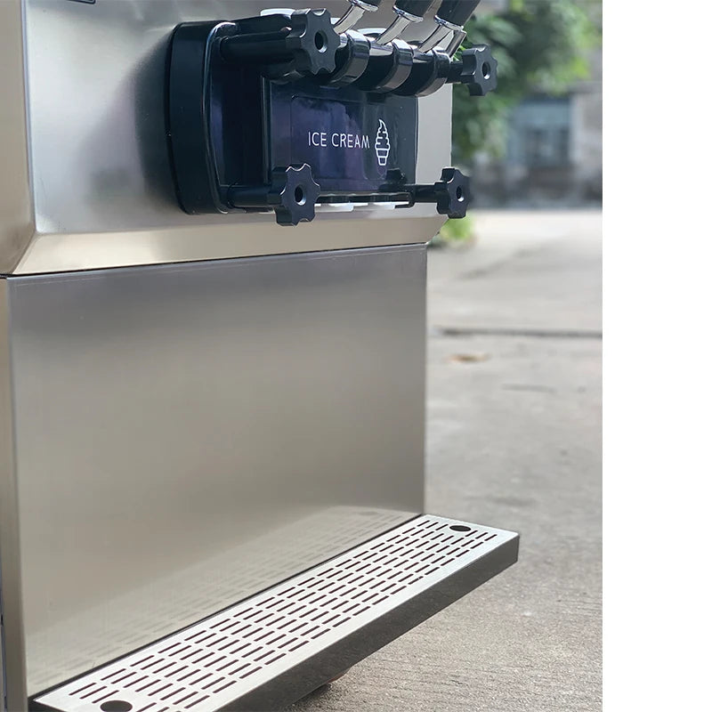 3 Flavors Stainless Steel Automatic Ice Cream Makers Commercial Soft Serve Ice Cream Machine for Business