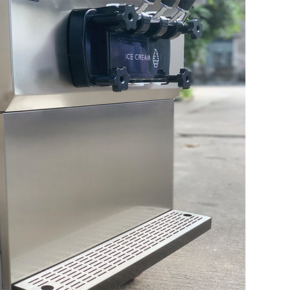 3 Flavors Stainless Steel Automatic Ice Cream Makers Commercial Soft Serve Ice Cream Machine for Business