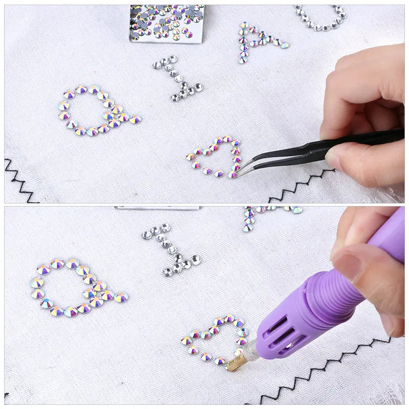 Pujiang Crystal Ab SS3-SS40 Hot Fix Clear Flatback Strass Sewing Rhinestones Hotfix Transfer DMC Stones for Fabric Garment