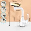 COMO Classic 304 Stainless Steel Brushed Nickel Bathroom Basin Sink Faucet Tap