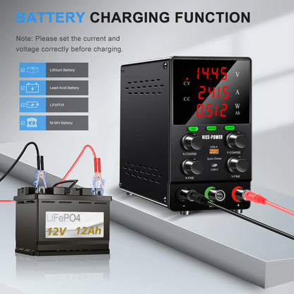 SPS3010C 30V 10A Adjustable DC Digital Display Switching Power Supply 300W DC Power Supply Battery Charging Repair Laboratory