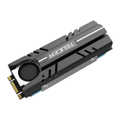 TEUCER M.2 2280 NVME SSD Cooling Vest Radiator Heat Sink with Fan in Stock