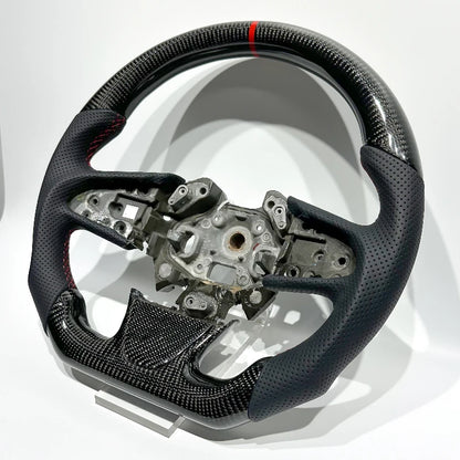 European Warehouse Spot Delivery Directly Black Carbon Fiber and Perforated Leather Red Top Line for Renault Megane RS Megane 4