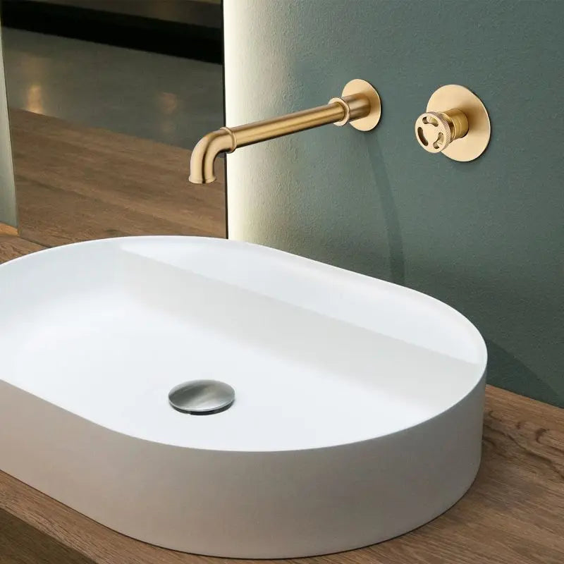 Trend Double Hole Single Handle Into Wall Bathroom Sink Faucet Supplier Robinets Unique Bathroom Faucets De De Modern MC Easy