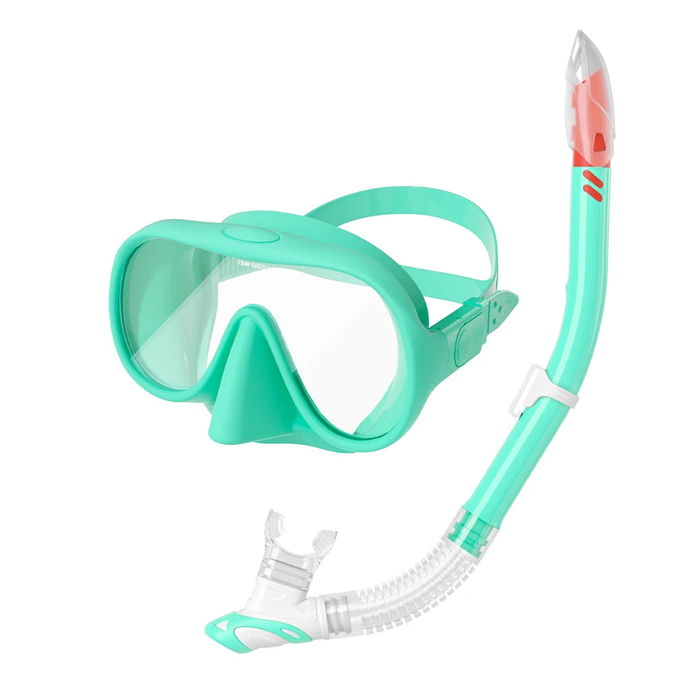 3 Days Shipment Factory New Design Water Sports Anti-fog Eye Protection Diving Mask Set CE Certified Tempered Glass Lenses DIVE
