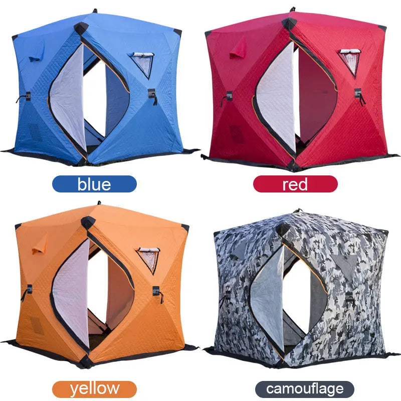 JSJM Hot Sale Waterproof Oxford Fabric Winter Three-season Outdoor Hunting Shelter Pop up Ice Fishing Tent