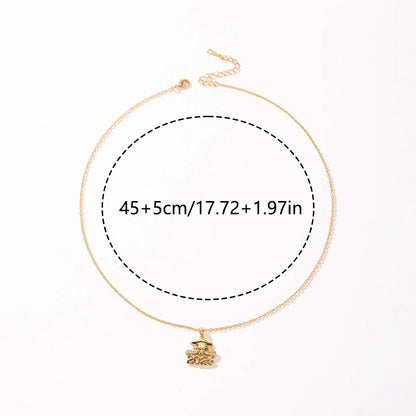 1Pc Women Copper Zircon 2026 Graduation Cap Pendant Necklace with Cable Chain Daily & Party Jewelry