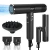Portable Professional Hair Dryer Folded Handle 110000rpm Negative Ion Diffuser BLDC for Hotels Households Electric Plastic