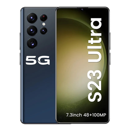 Hot Selling S23 ULTRA Original 16GB+1TB 7.3 Inch 48MP+100MP 5G High Quality Android 12 Smart Cell Phone