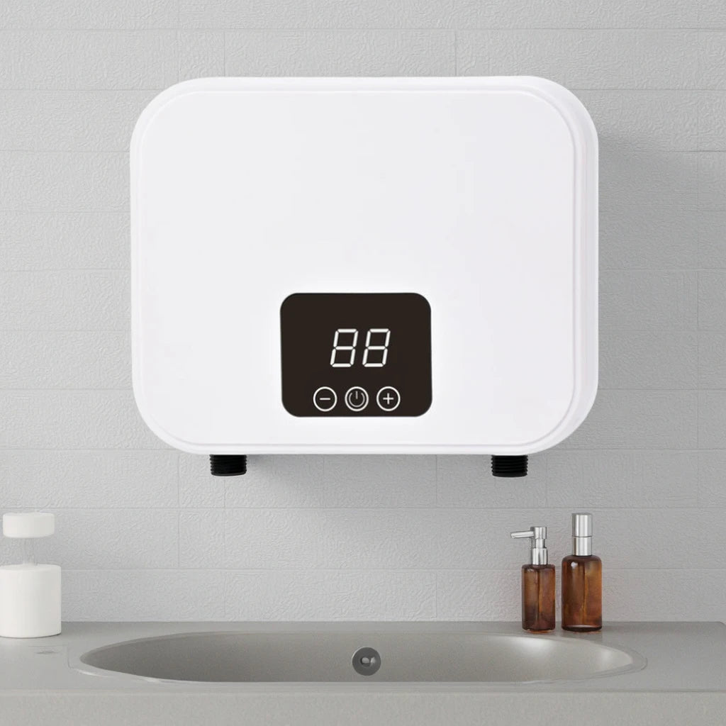 Wall-Mounted 220V Constant Temperature Bathroom Tankless Electric Water Heater 5.5kW Household IPX4 Waterproof Energy-Saving