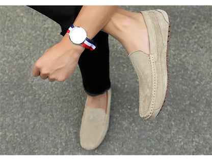 Suede Leather Man Loafers Luxury 2021 Casual Shoes For Men Boat Shoes Handmade Men Slipon Driving Shoes Male Moccasins Zapatos99