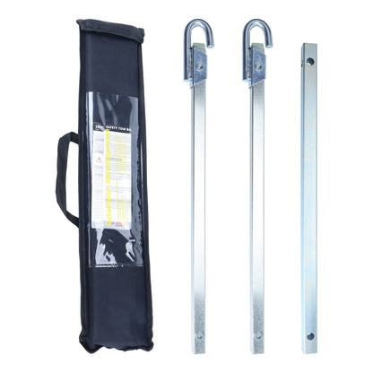 3-Piece Tow Bar 2m Steel Tow Bars for Cars up to 200kg with Bag Essential for Roadside Emergencies Easily Connected