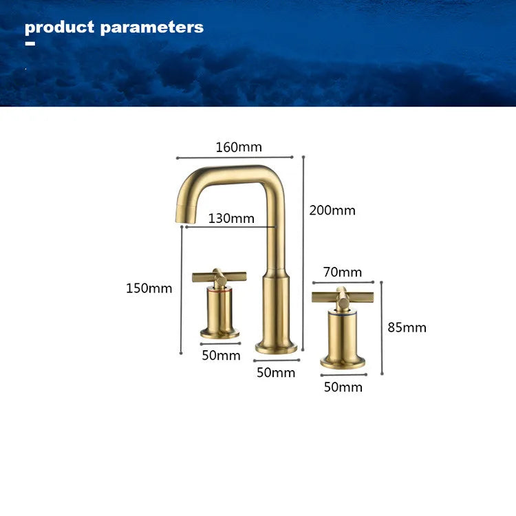 Classic Design Single Hole Bathroom Faucet Ceramic Valve Core Hot/Cold Water Basin Taps Stainless Steel for Bedroom Bathroom Use