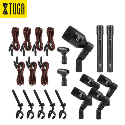Xtuga Professional Musical Instruments  Drum Kit Microphone Set