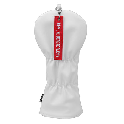 Drop Shipping Embroidery FULL SEND  Red Tag Soft PU Synthetic Leather  Airplane Applique Golf Headcover 460cc Driver Cover
