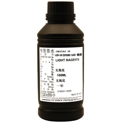 Wholesale UV Ink for Eps I1600 U1 Printhead Uv Flatbed Printer Ink 500ml Bottles LED Uv Ink for Wall Printer Cmykw Eps I1600 Ink