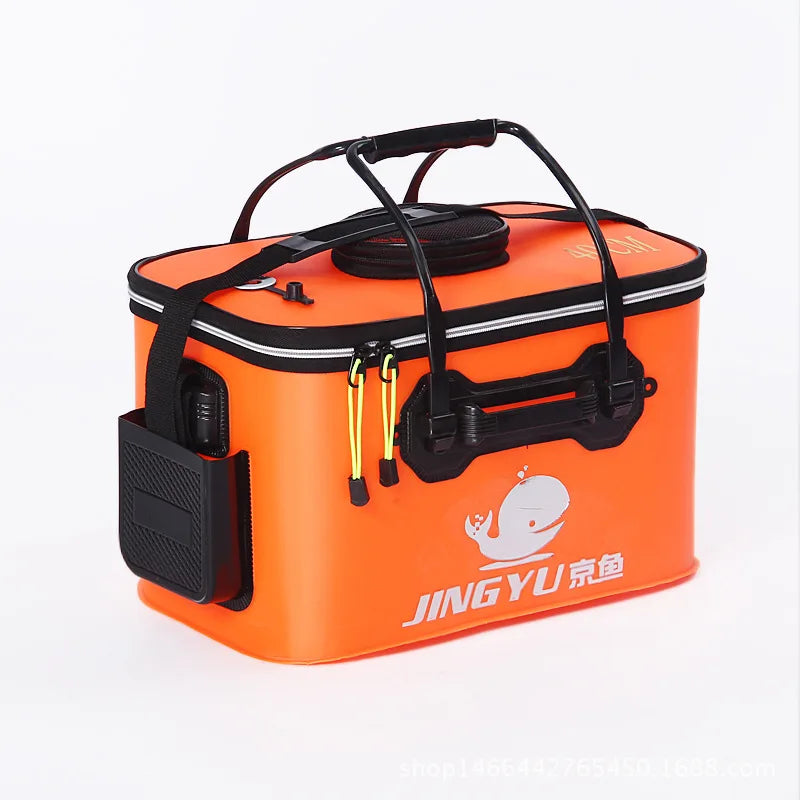 EVA Portable Fishing Bag Folding Thicken Live Fishing Box Tank Bucket Camping Fishing Tackle Fishbox Storage Bag fishing gear