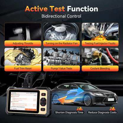 THINKCAR THINKSCAN 662 Bi-directional OBD2 Diagnostic Tool ECM/Transmission/ABS/SRS 12 Reset Lifetime Free Diagnosis Scanner