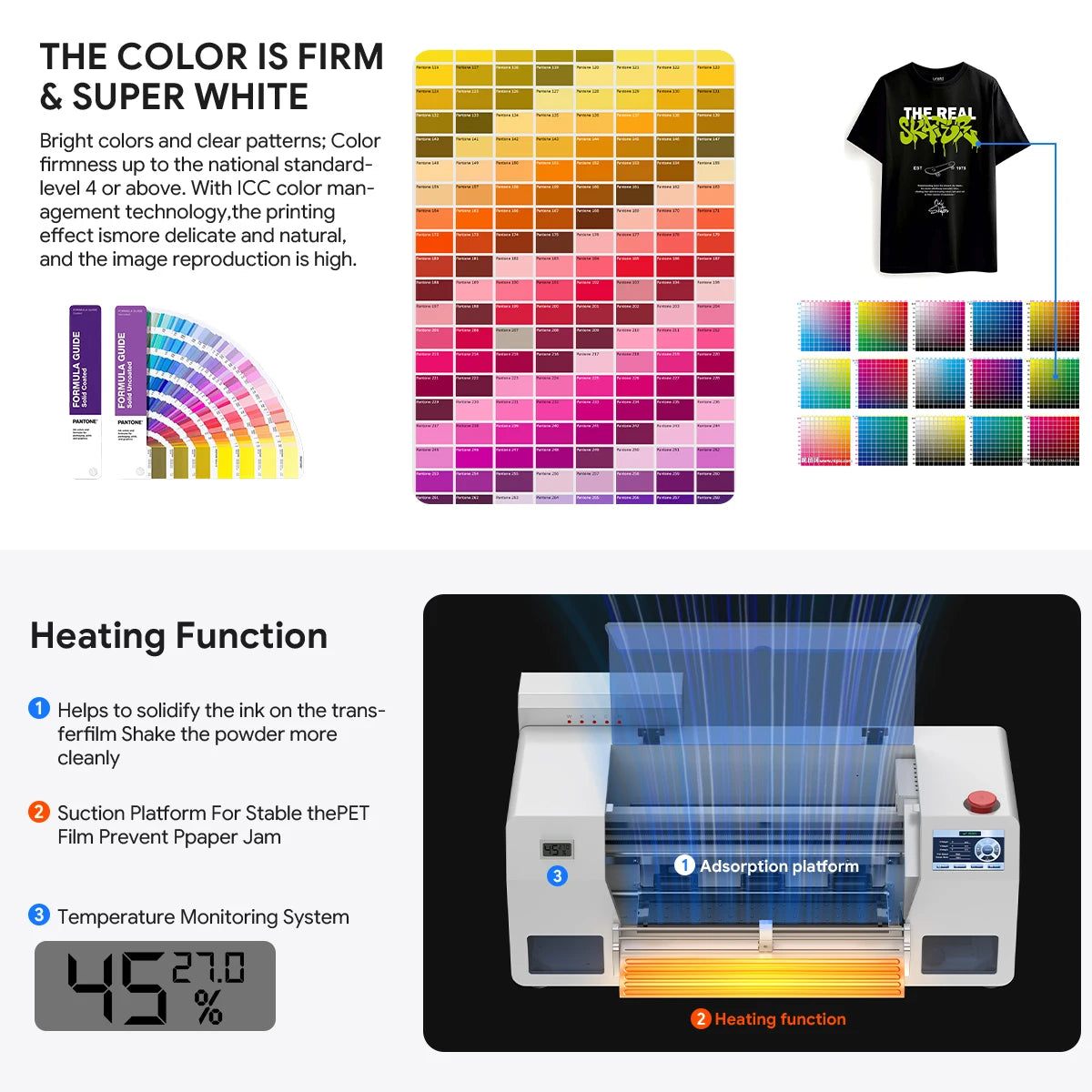 Colorsun 2025 New Model XP600 Automatic A3 DTF Printer Kit with Oven Powder Shaker Multifunctional Machine Dtf Printer