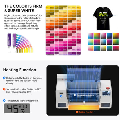 Colorsun 2025 New Model XP600 Automatic A3 DTF Printer Kit with Oven Powder Shaker Multifunctional Machine Dtf Printer