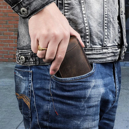 Single Watch Travel Leather Pouch Case Custom Portable Zipper Watch Storage Bag for Men Genuine Leather Watch Holder CF1121