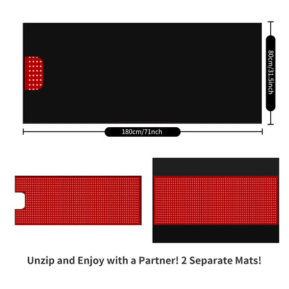 USA Stock Red Light Therapy Sleeping Bag Mat 660nm 850nm for Muscle Recovery Sleep Wellness Home Spa Use