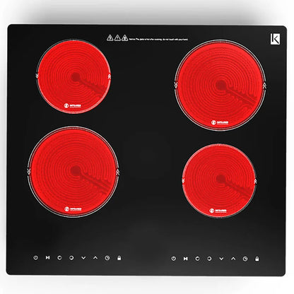 Best Selling Built in 4 Burner Induction Cooker Black Electric Touch Screen OEM Stainless Steel 220V 5000W Taino Electric Ind