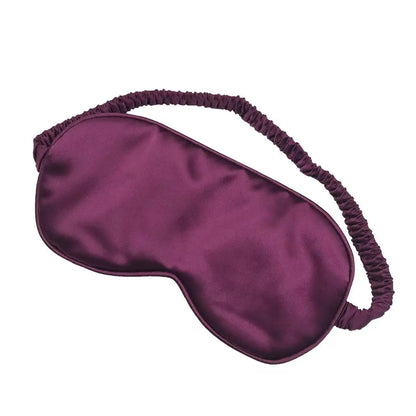 Hot Sale Sleeping Eye Mask Plain Color Woman Elastic Silk Eye Mask Satin