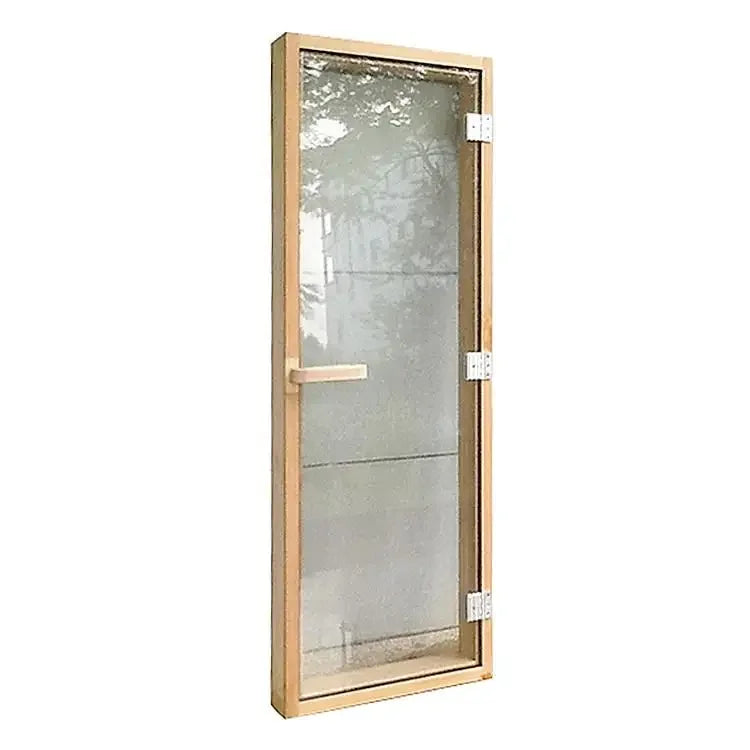 Sauna Full Glass Door Dry Sauna with Sauna Wooden Door