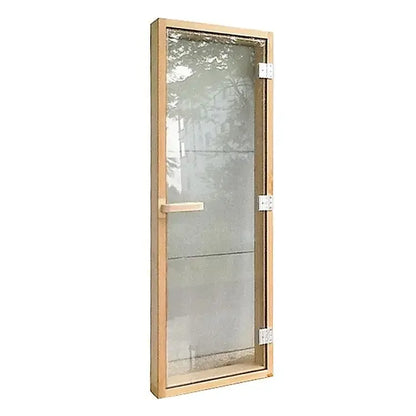 Sauna Full Glass Door Dry Sauna with Sauna Wooden Door