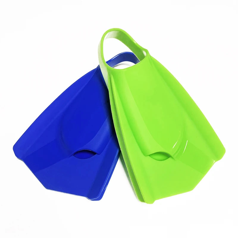 Professional Swim Training Fins Comfortable Silicone Short Blade Flippers Open Heel Unisex Adult Power Swimming Fin