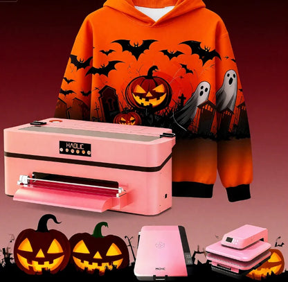 Newest Haolic Single Head Xp600 Pink Dtf Printer with Cutter 30cm XP600 Printer T-shirt Dtf Printer Printing Machine