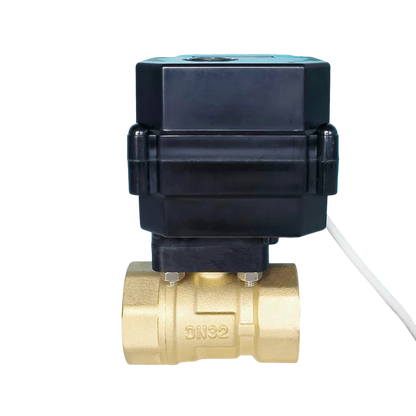Manufacturer Supply Compact 12V 24V Motorized Actuator Electric Brass PVC Plastic Ball Valve DN50 2 Inch for Water Flow Control