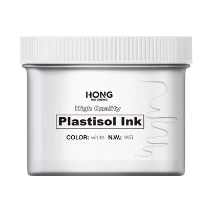 SOLLYD White Screen Printing Plastisol Ink - Super Strong Coverage, Conceals Blemishes Without Leaving Any Marks