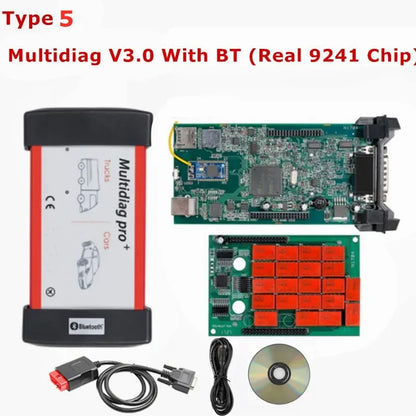 10PCS 2021.11/2020.23 Multidiag Pro TCS DS/ACTM OBD2 Diagnostic Tool 2017.R3 With Keygen /2018.R0 For TCS  For Multi Cars Trucks