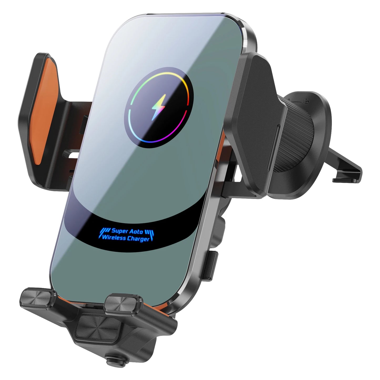 Wireless Car Charger Phone Holder Mount 15W Fast Charging Air Vent Auto Clamping Holders for iPhone 16 15 Pro Max New Products