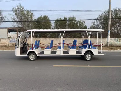 17 Seat Convertible New Energy Electric Four-Wheeled Theme Park Sightseeing Classic Bus Car Probox With Door