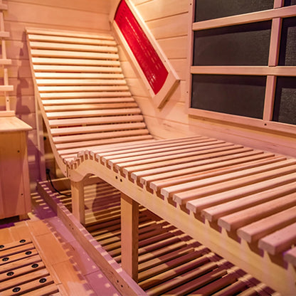 Helius US Warehouse Stock for Sale  Infrared Dry Sauna Room Featuring Hemlock  Wood for Relaxation and Wellness