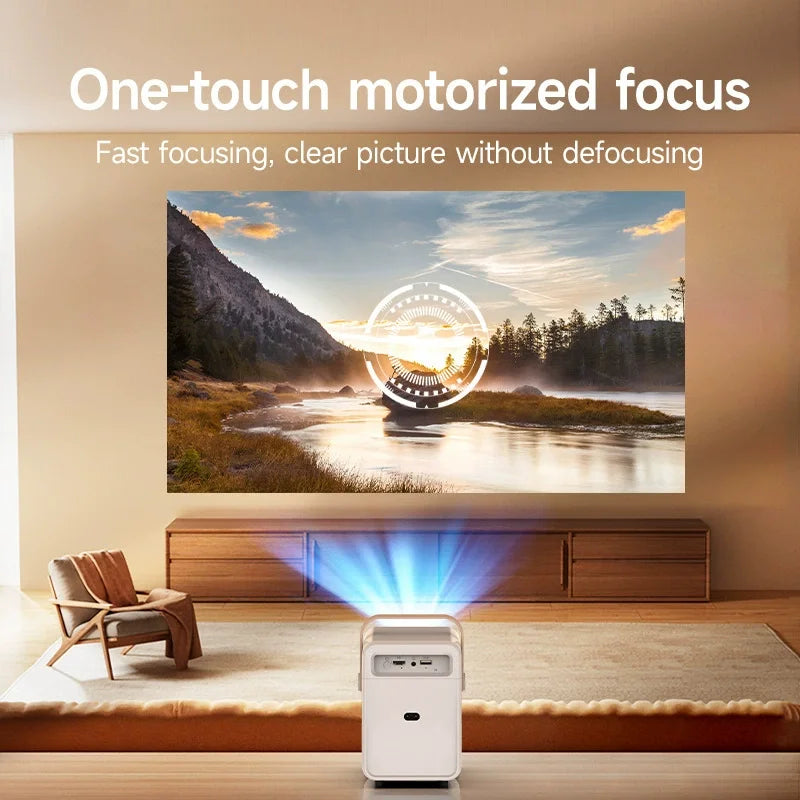 New Smart Home S2 Mini Wireless Portable Projector USB-C Outdoor Camping Night Scene Watching